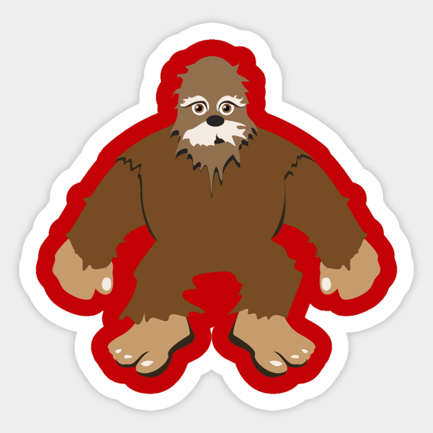 Bigfoot Sticker by KhalidArt